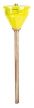 Lejek do płynów łatwopalnych, pułapka przeciwogniowa 813 mm, stalowy, yellow